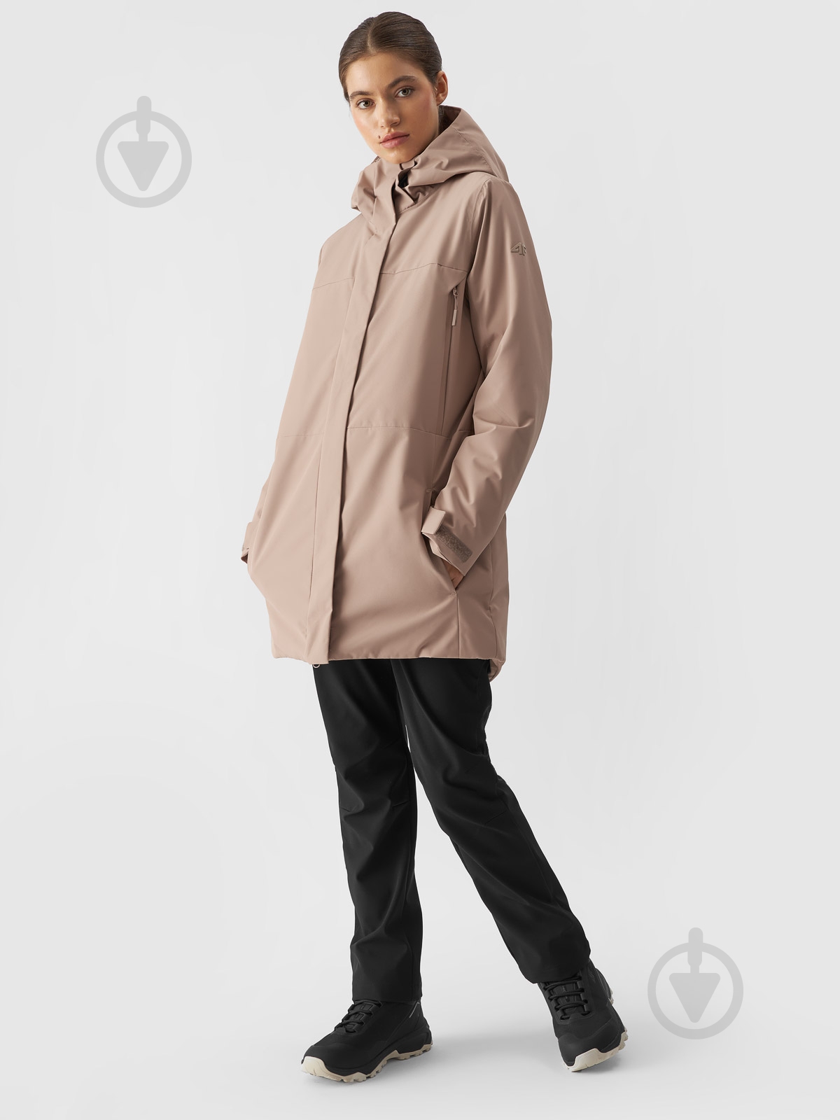 Куртка женская демисезонная 4F TECHNICAL JACKET F560 4FWAW24TTJAF560-82S р.M бежевая - фото 6