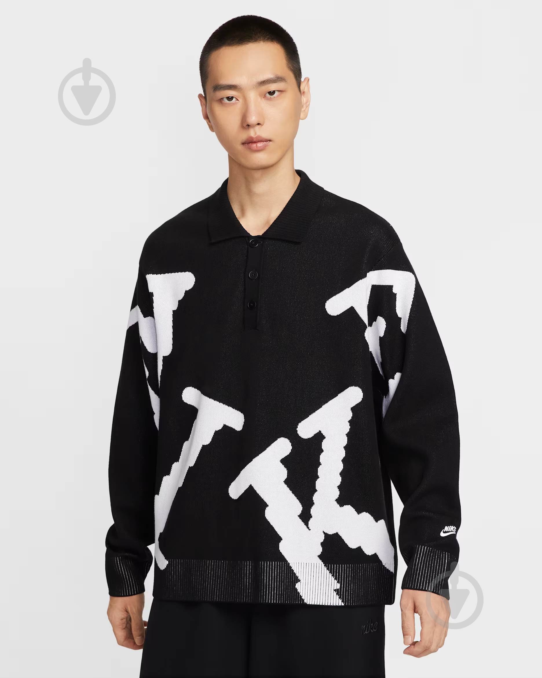 ᐉ Джемпер Nike M NK CLUB RUGBY TOP NEO VAR HV1436-010 р.L чорний
