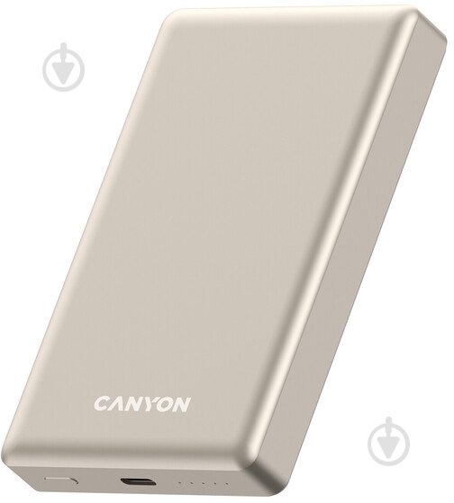 Повербанк Canyon OnPower 510 slim Magsafe PD20W 10000 mAh beige (CNS-CPB510BE) - фото 2