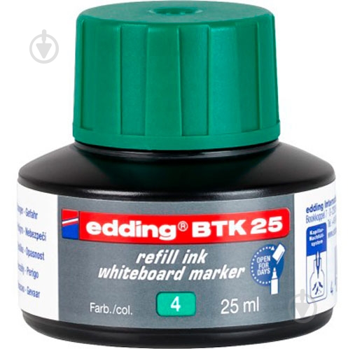 Чорнило Board 25 мл зелений e-btk25/04 Edding 1 шт. - фото 1