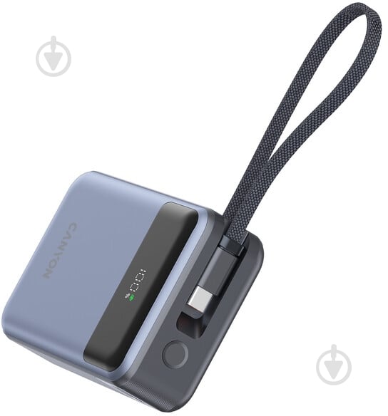 Повербанк Canyon OnPower 600 built-in cable PD65W 20000 mAh dark grey (CNS-CPB600DG) - фото 5