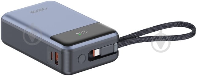 Повербанк Canyon OnPower 600 built-in cable PD65W 20000 mAh dark grey (CNS-CPB600DG) - фото 7