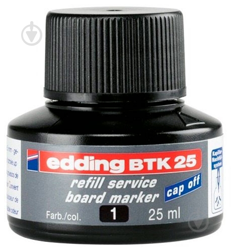 Чернила Board 25 мл черный e-btk25/01 Edding 1 шт. - фото 1