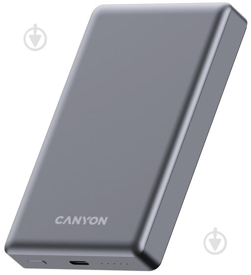Повербанк Canyon OnPower 510 slim Magsafe PD20W 10000 mAh dark grey (CNS-CPB510DG) - фото 2