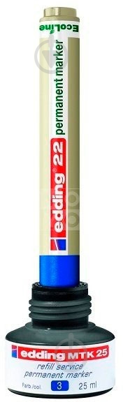 Чернила Permanent 25 мл синий e-mtk25/03 Edding 1 шт. - фото 3