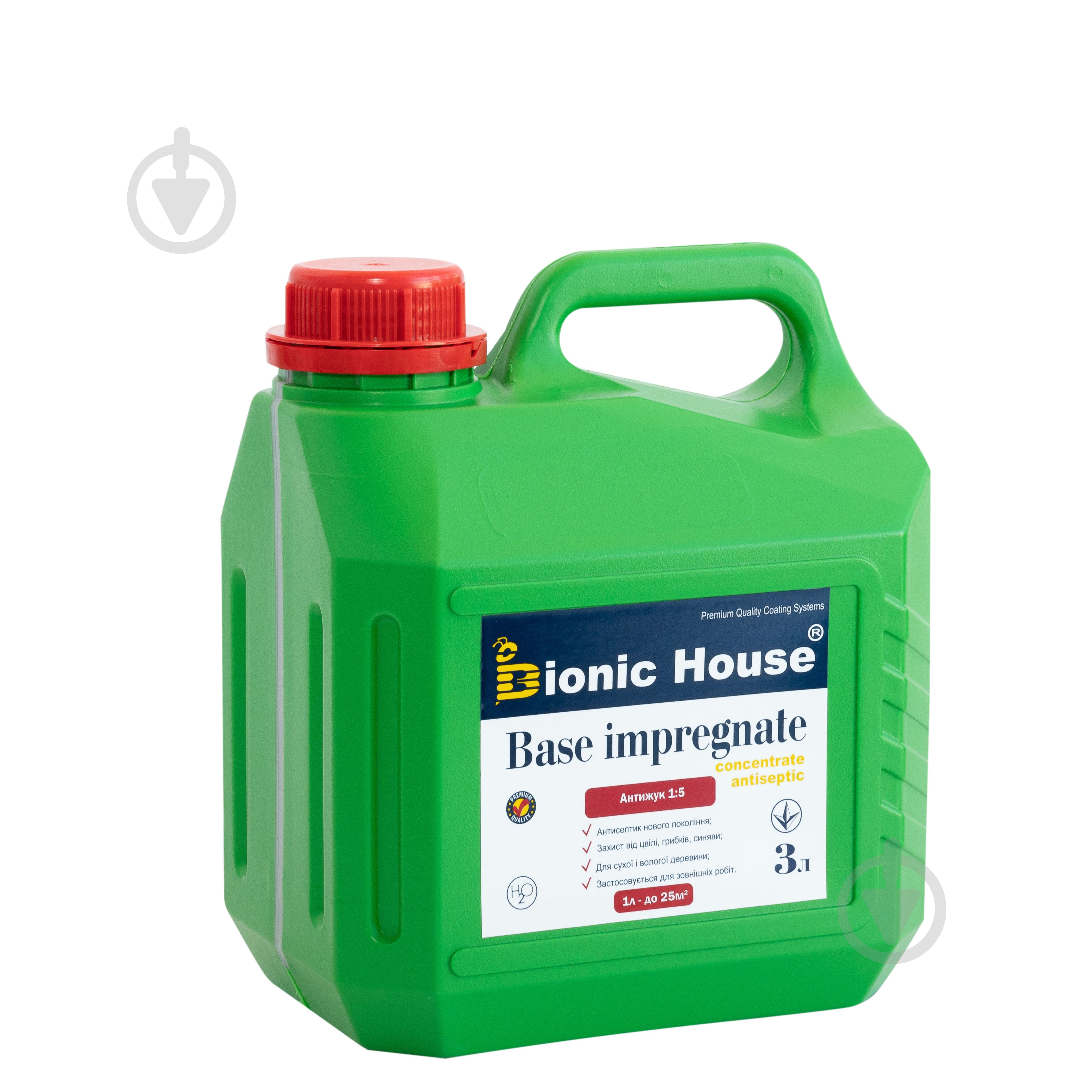 Пропитка Bionic House Base impregnate Антижук (1:5) 3 л - фото 1