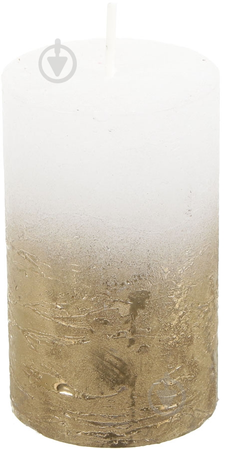 Свеча С-06 6х10 см золотая - фото 1
