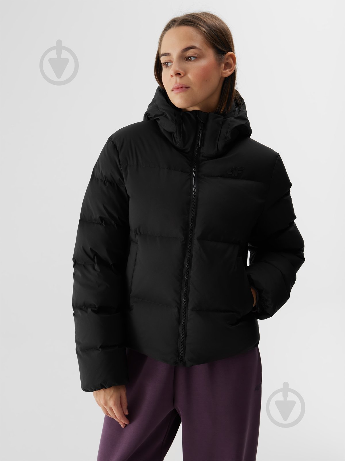 Пуховик жіночий зимовий 4F DOWN JACKET F481 4FWAW24TDJAF481-20S р.M чорний - фото 1