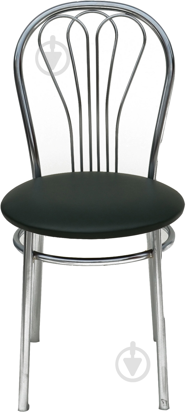 Стул обеденный Примтекс Плюс Venus chrome S-6214 хром/темно-зеленый - фото 1