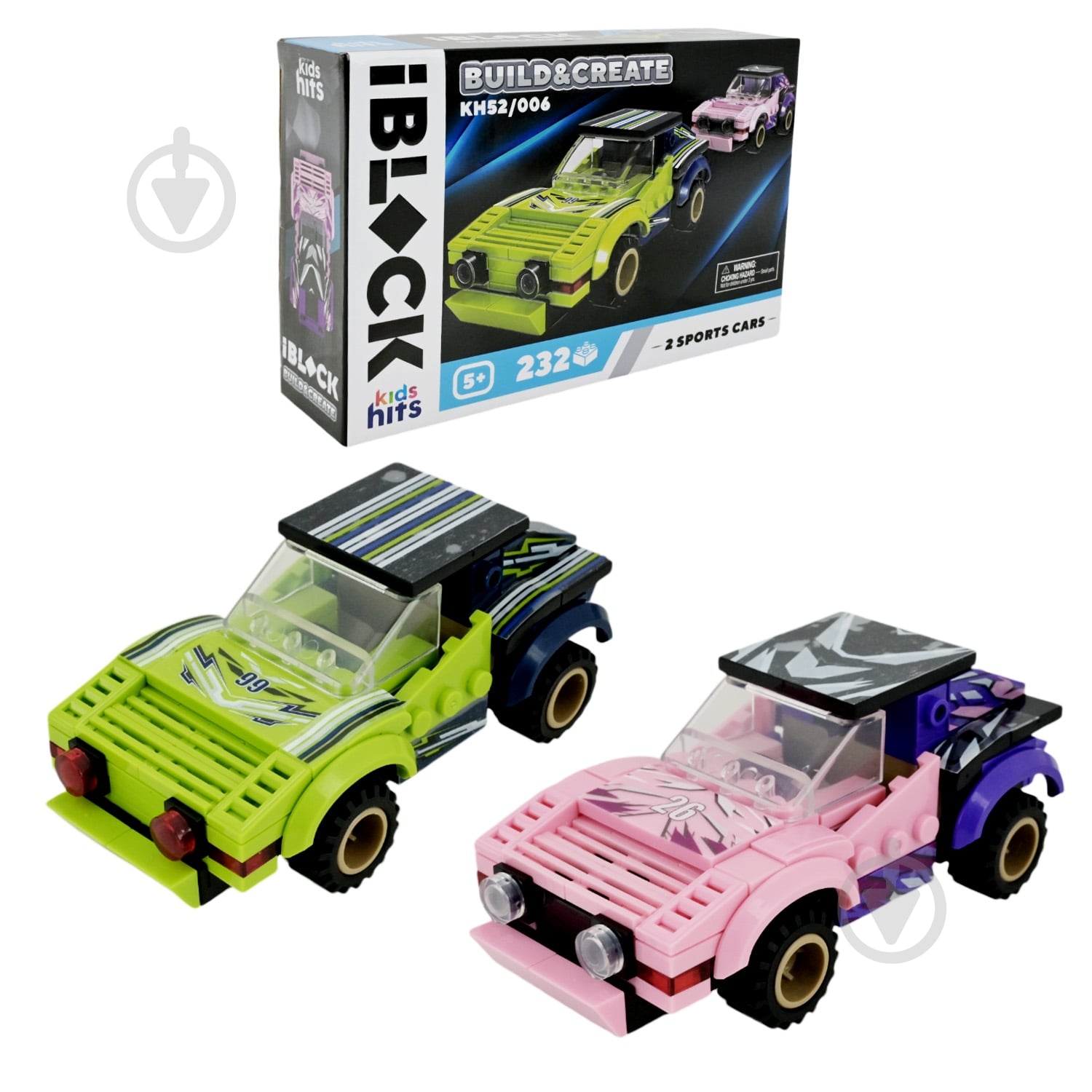 Конструктор Iblock Kids hits JUNIOR Мегакары KH52/006 - фото 1