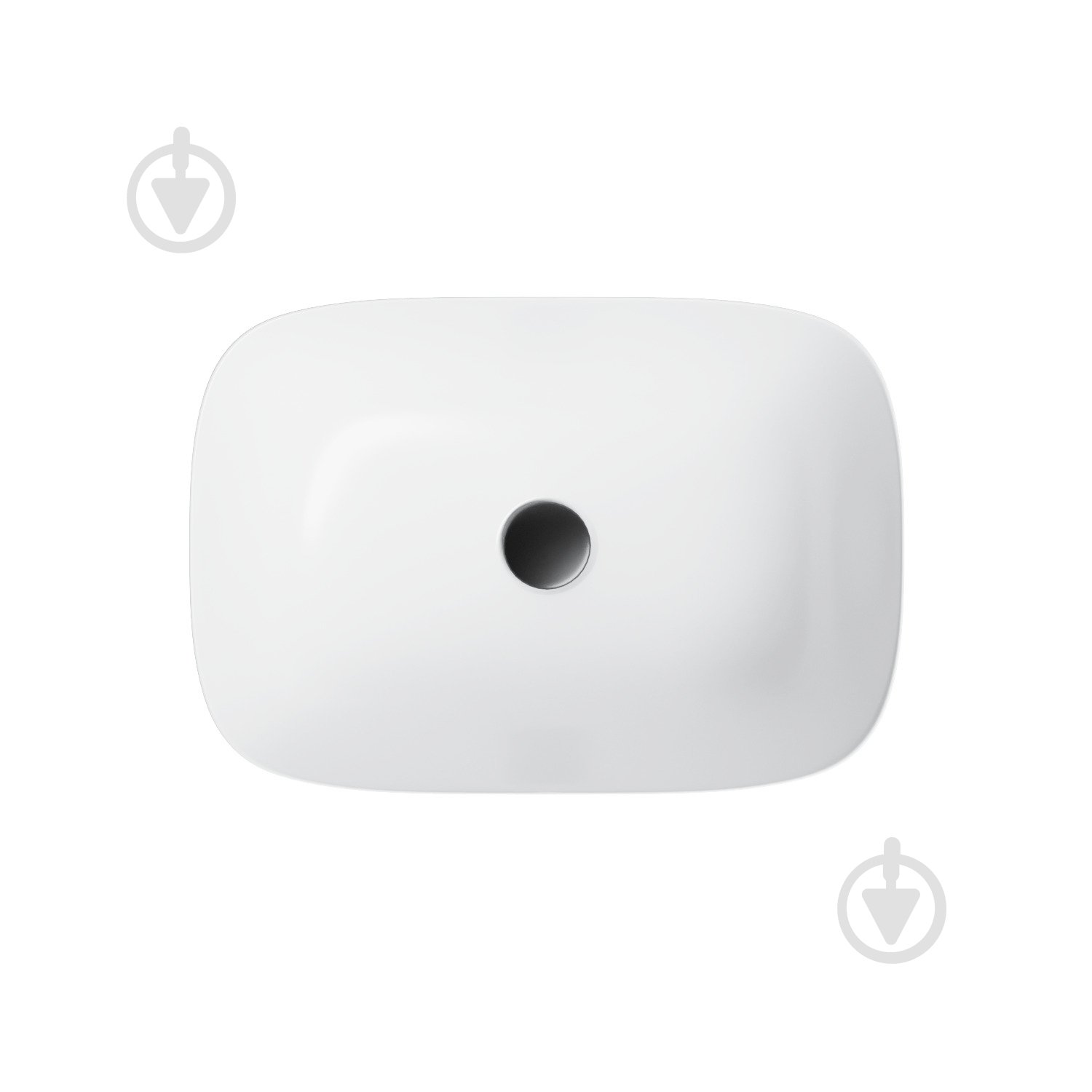 Умывальник Helmken 49346000 прямоугольный 46 см, белый - фото 1