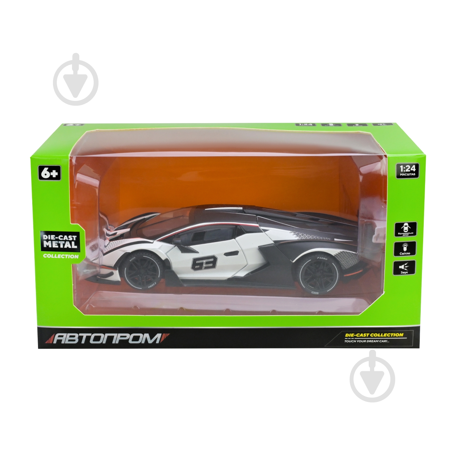 Машинка Автопром 1:24 Lamborghini AP7700 - фото 13