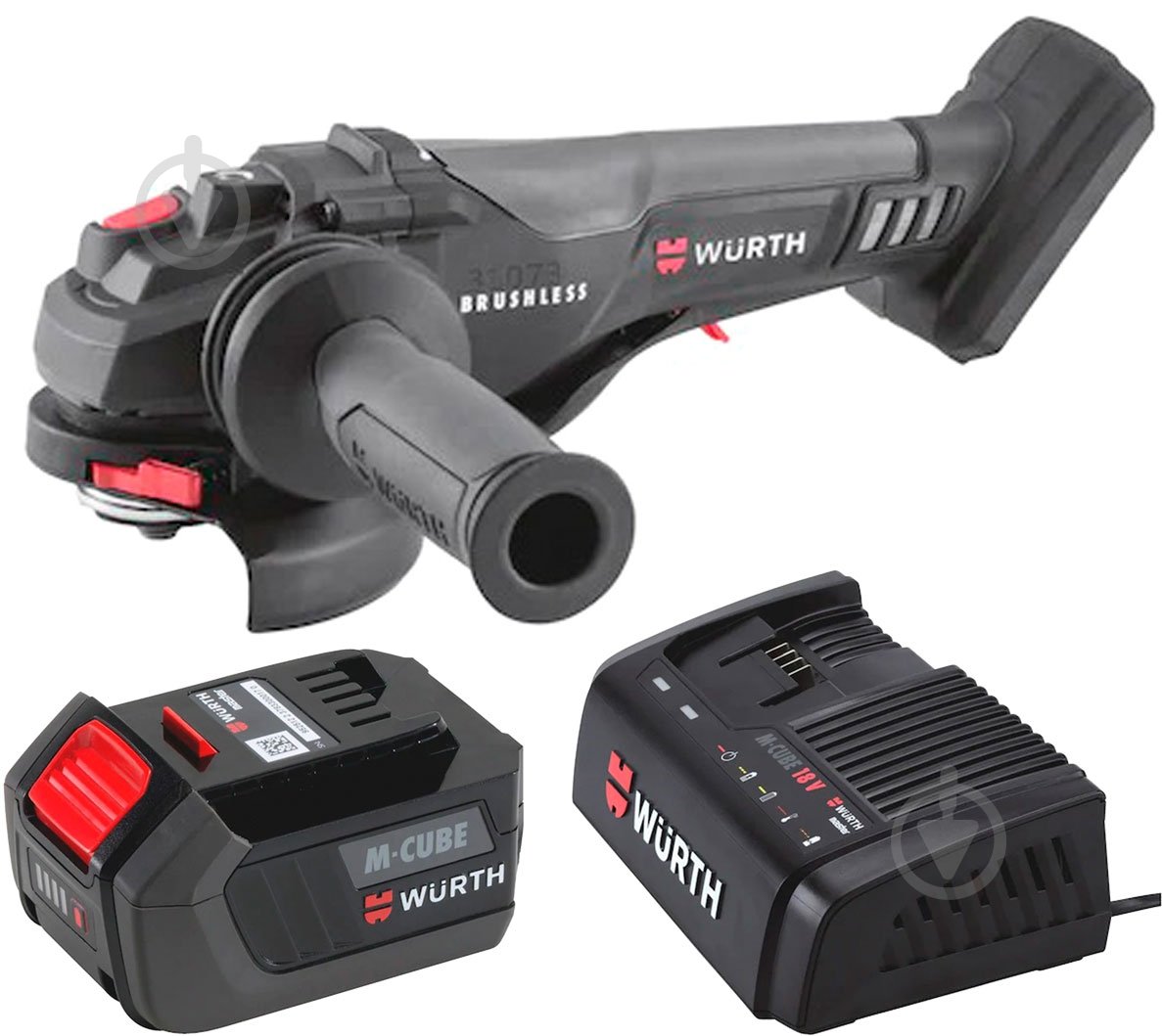 Болгарка (кутова шліфмашина) WURTH M-CUBE AWS 18-125P + зарядний пристрій + акумулятор 5701402000 - фото 1 Болгарка (кутова шліфмашина) WURTH M-CUBE AWS 18-125P + зарядний пристрій + акумулятор 5701402000 - фото 1