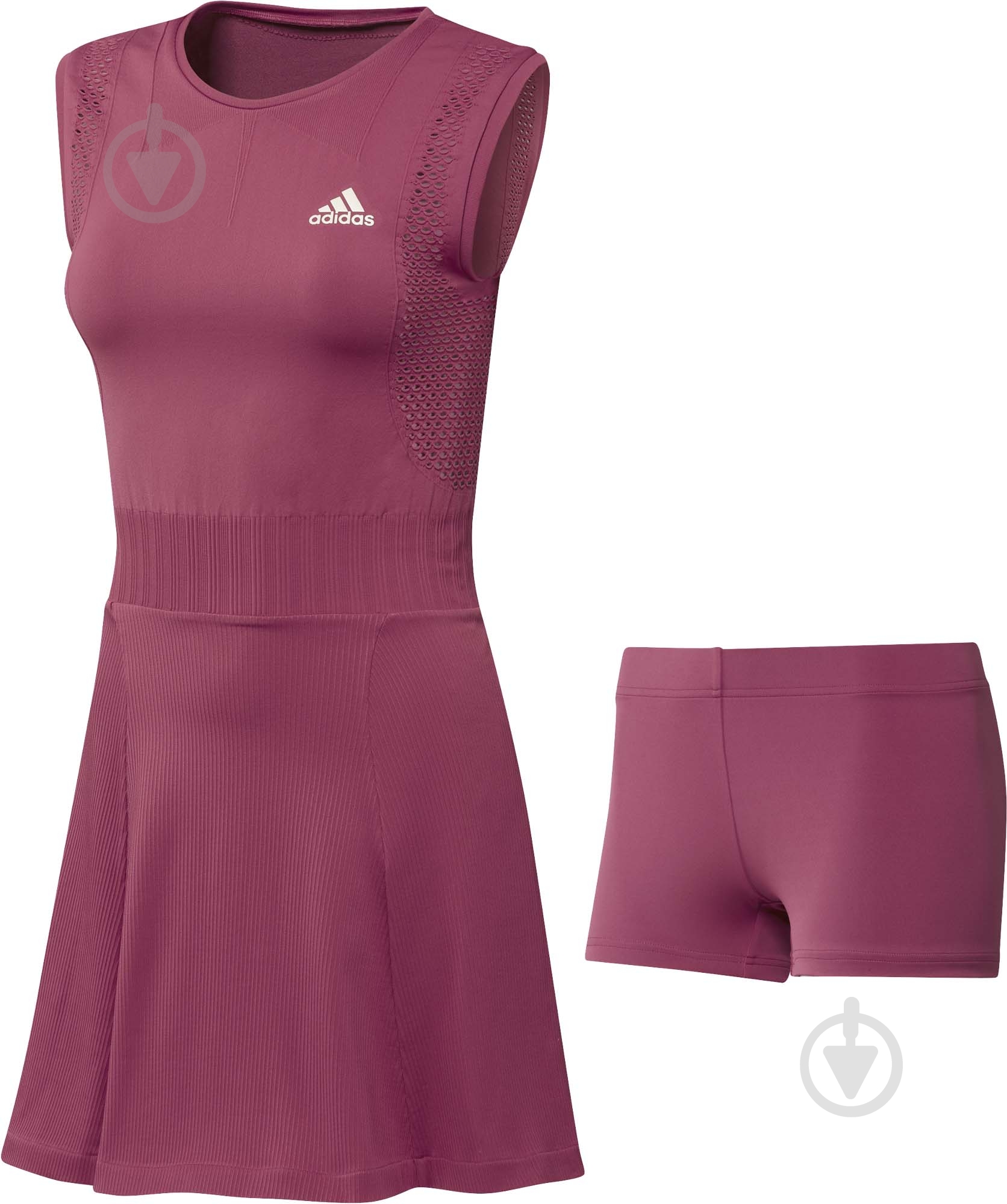 Платье Adidas 22356 GL5708 р.S бордовый - фото 1 Платье Adidas 22356 GL5708 р.S бордовый - фото 1