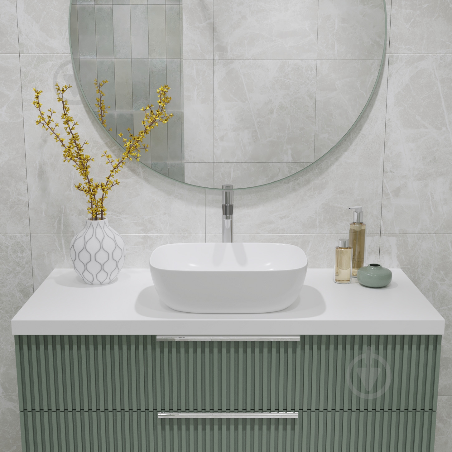 Умивальник Helmken 49346000 2 в 1: прямокутний 46 см із донним клапаном Сlick-clack, чорний матовий - фото 10 Умивальник Helmken 49346000 2 в 1: прямокутний 46 см із донним клапаном Сlick-clack, чорний матовий - фото 10