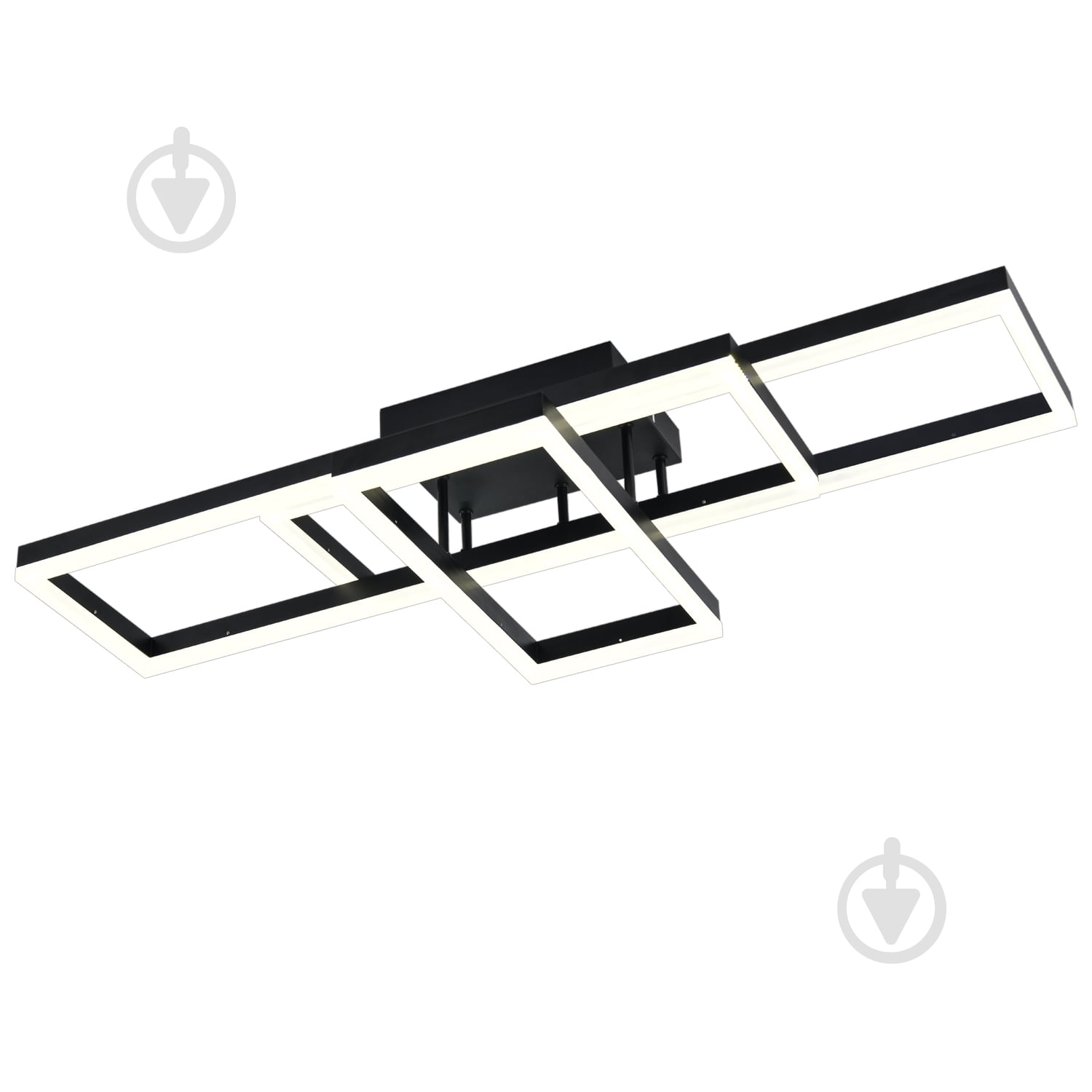 Люстра світлодіодна Victoria Lighting з пультом 130 Вт чорний Walker/PL3 black - фото 1