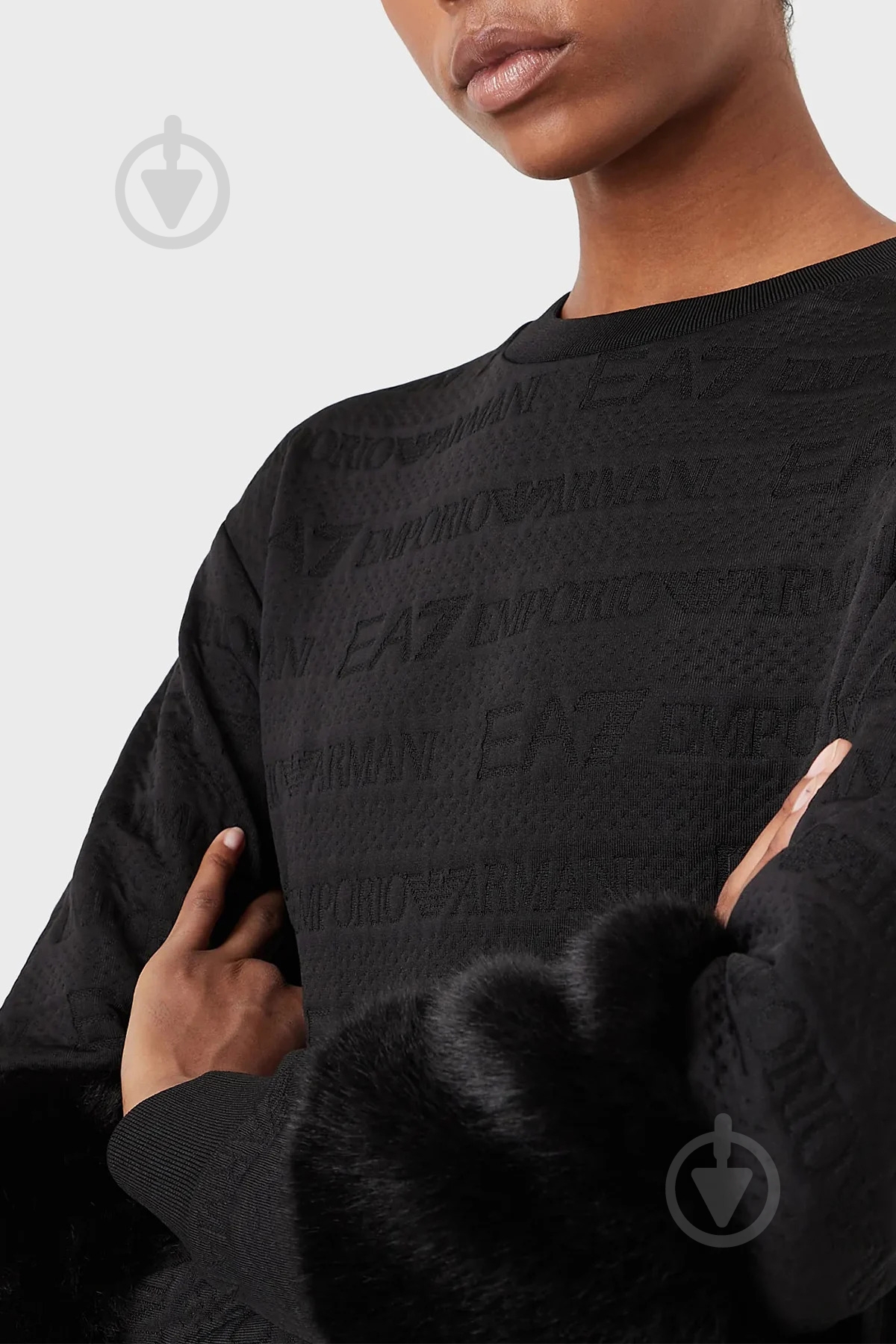 Свитшот EA7 6LTM33-TJGVZ-1200 р. L черный - фото 2