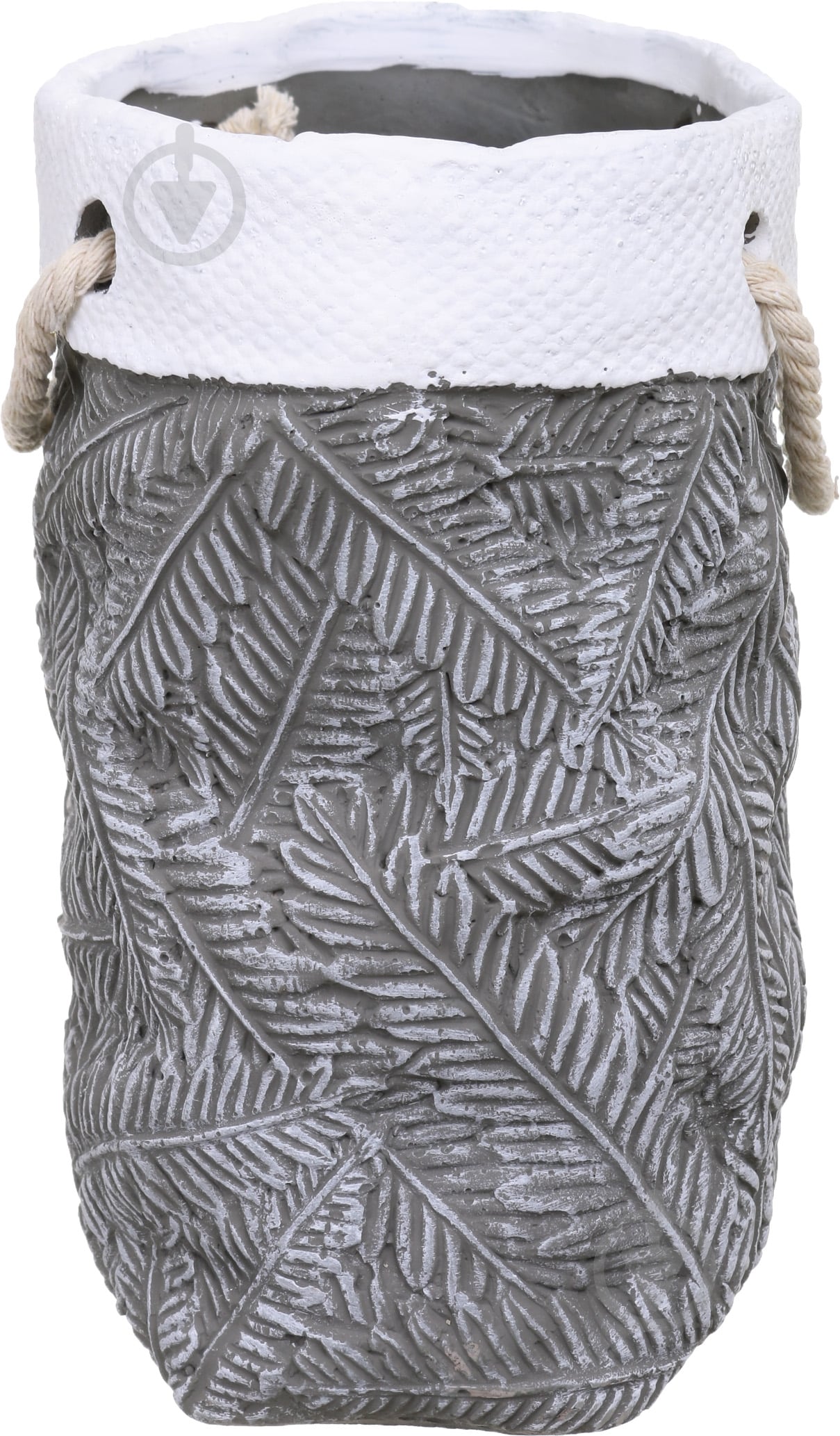 Кашпо Leaf 17,5х13,5х22 см сірий - фото 3