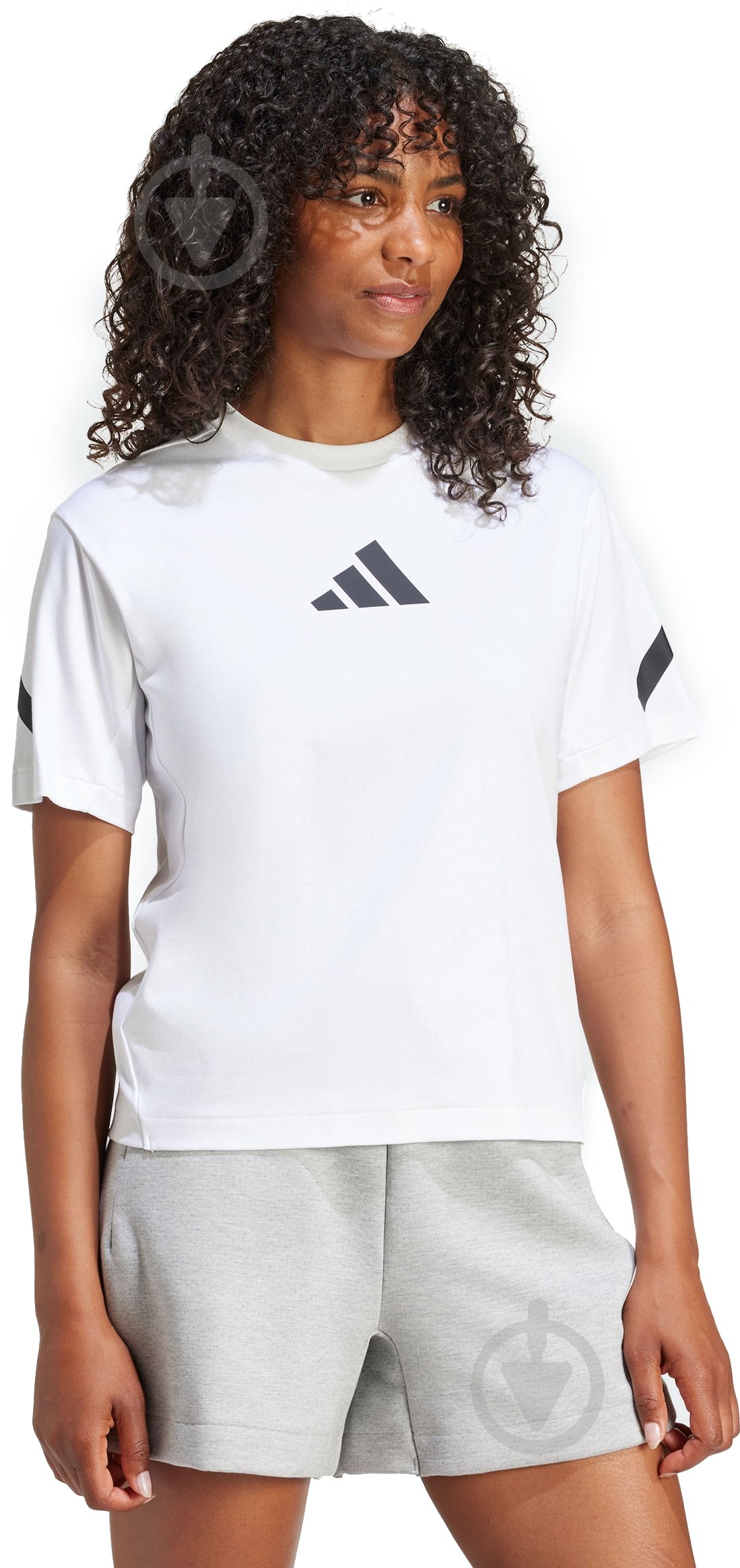 Eriiiiiii ᐉ Футболка Adidas W Z.N.E. TEE JE7857 р.L білий • Краща