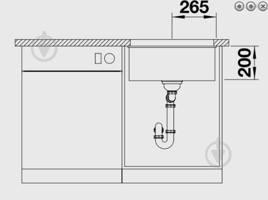 Мойка Blanco ETAGON 500-U 522227 - фото 3