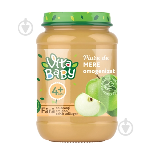 Пюре Vita Baby Яблоко без сахара - фото 1 Пюре Vita Baby Яблоко без сахара - фото 1