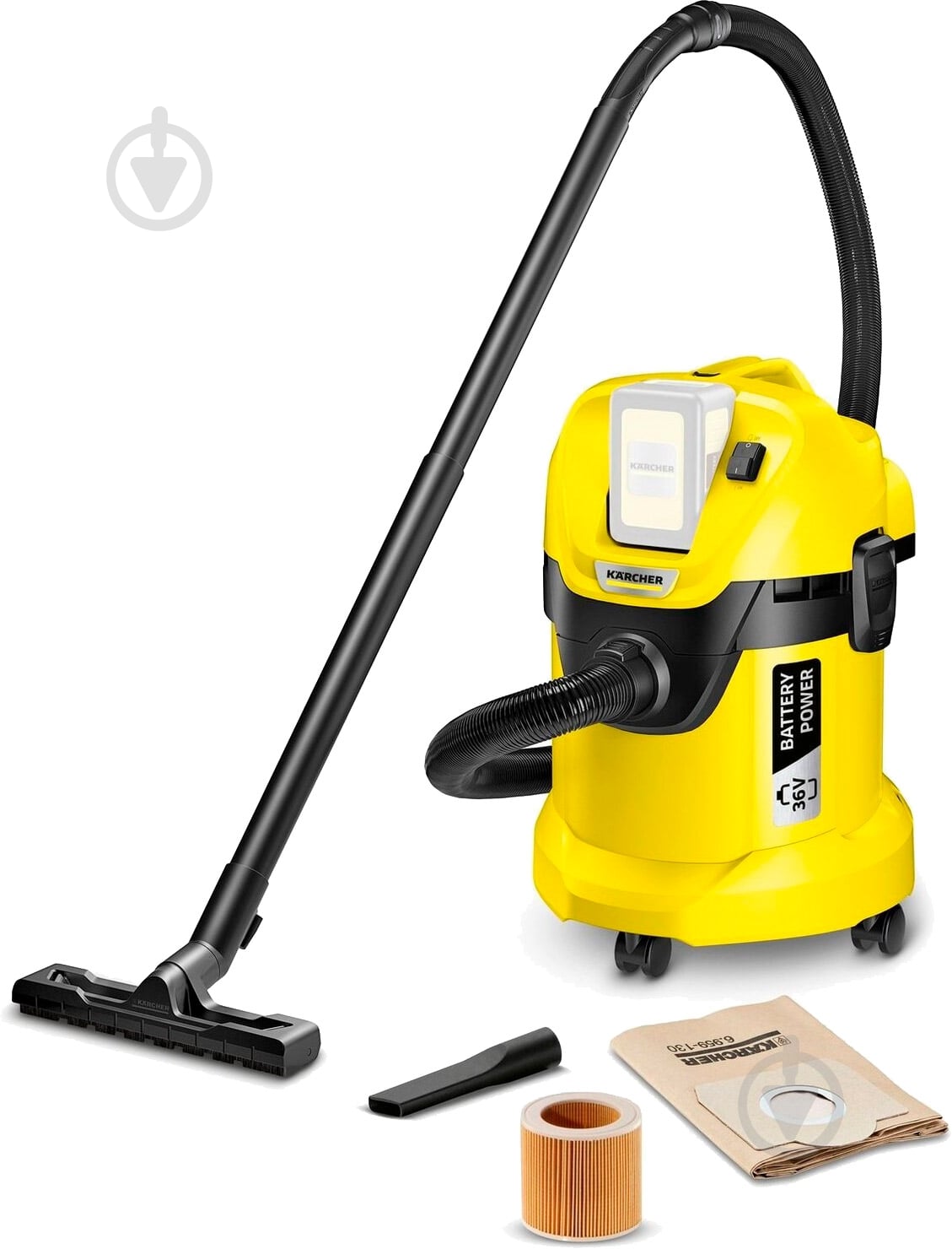 УЦЕНКА! Пылесос Karcher WD 3 Battery 9.611-730.0 + мешки (УЦ №69) - фото 1 УЦЕНКА! Пылесос Karcher WD 3 Battery 9.611-730.0 + мешки (УЦ №69) - фото 1