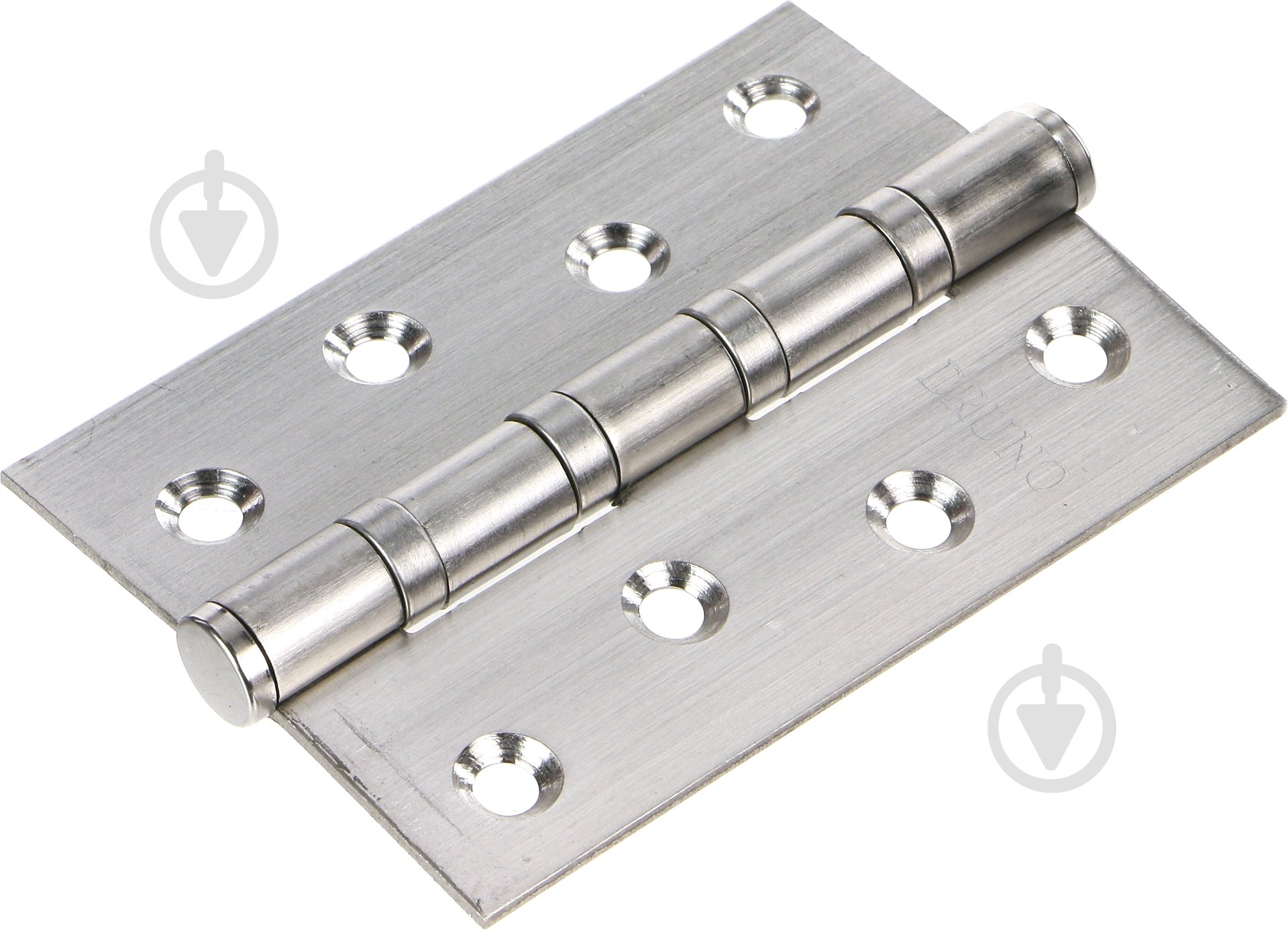 Петля Bruno 36250 100x75x2,5 мм нержавіюча сталь універсальна 2 шт. - фото 1 Петля Bruno 36250 100x75x2,5 мм нержавіюча сталь універсальна 2 шт. - фото 1