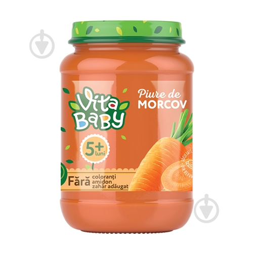 Пюре Vita Baby Морковь без сахара - фото 1 Пюре Vita Baby Морковь без сахара - фото 1