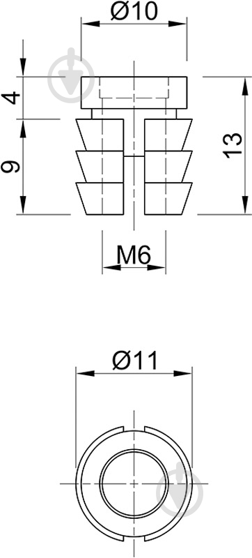 Муфта М6 d11 мм 66874 Permo - фото 2