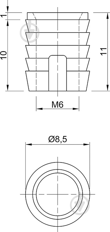 Муфта М6 d9 мм 66873 Permo - фото 3