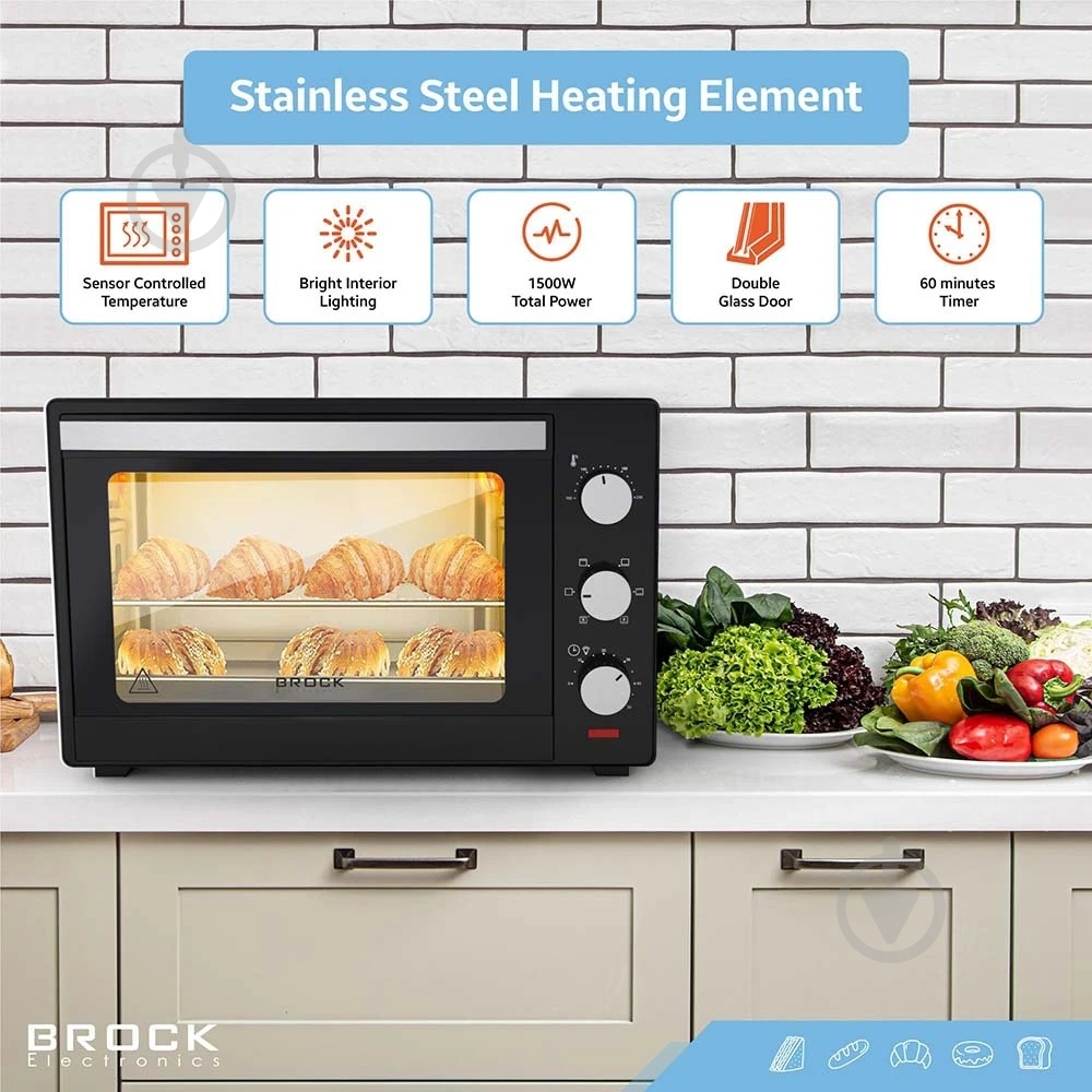 Электрическая печь Brock TO 3001 BK - фото 10