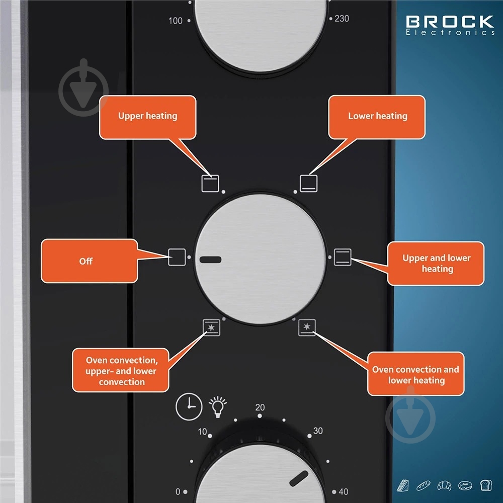 Электрическая печь Brock TO 3001 BK - фото 7