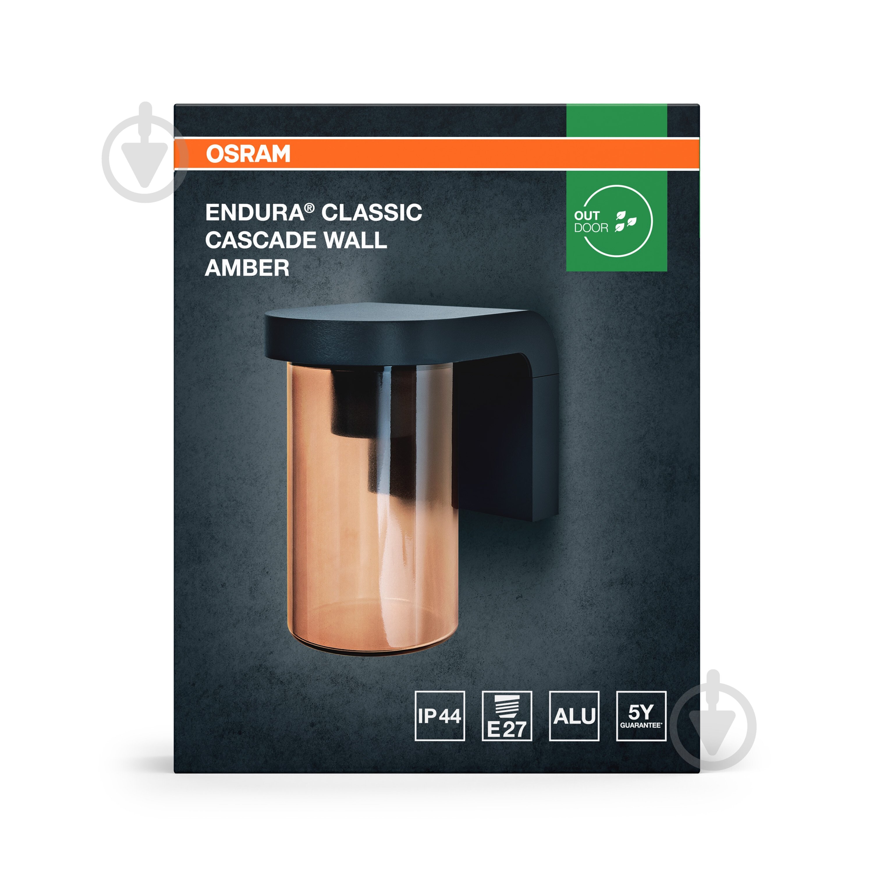 Бра Osram Classic Cascade Wall E27 IP44 бурштиновий - фото 5