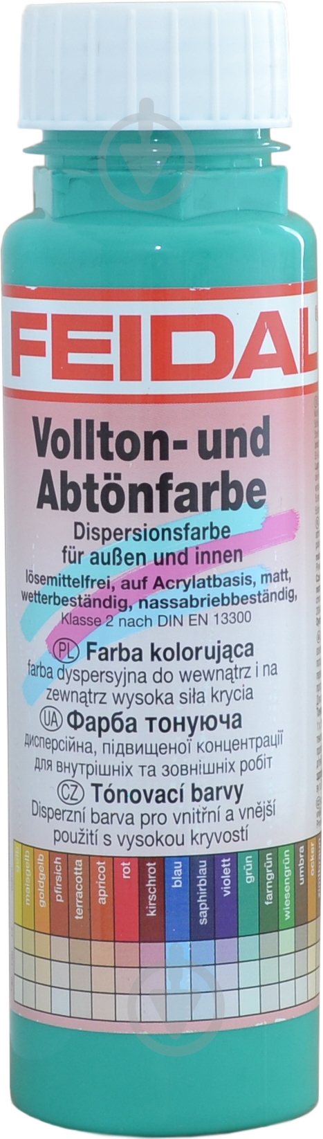 Краситель Feidal Vollton-und Abtonfarbe зеленый 250 мл - фото 1