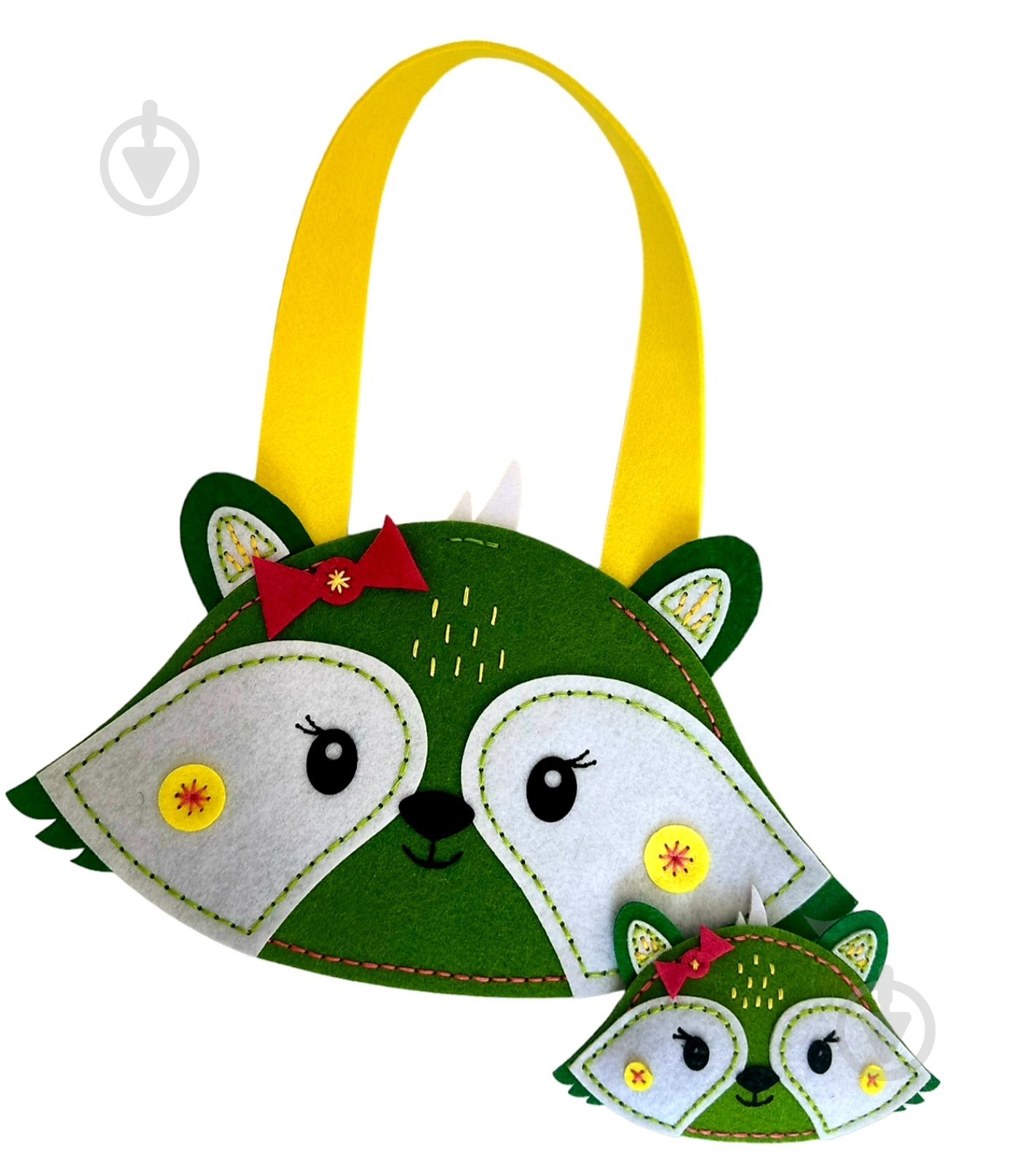 Набір для шиття Apli Krapli зший сам з фетру сумка + брелок Єнот НС-15 - фото 1 Набір для шиття Apli Krapli зший сам з фетру сумка + брелок Єнот НС-15 - фото 1