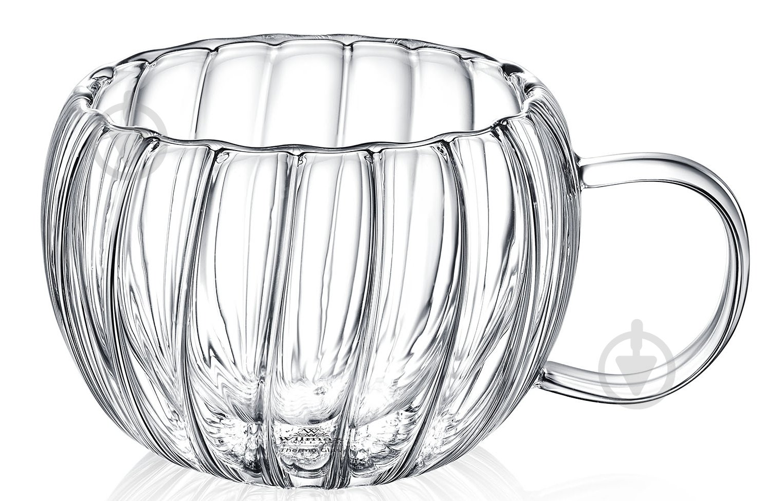 Чашка Wilmax рельєфна з подвійним дном 300 мл Thermo Segment WL-888411 / A - фото 1 Чашка Wilmax рельєфна з подвійним дном 300 мл Thermo Segment WL-888411 / A - фото 1