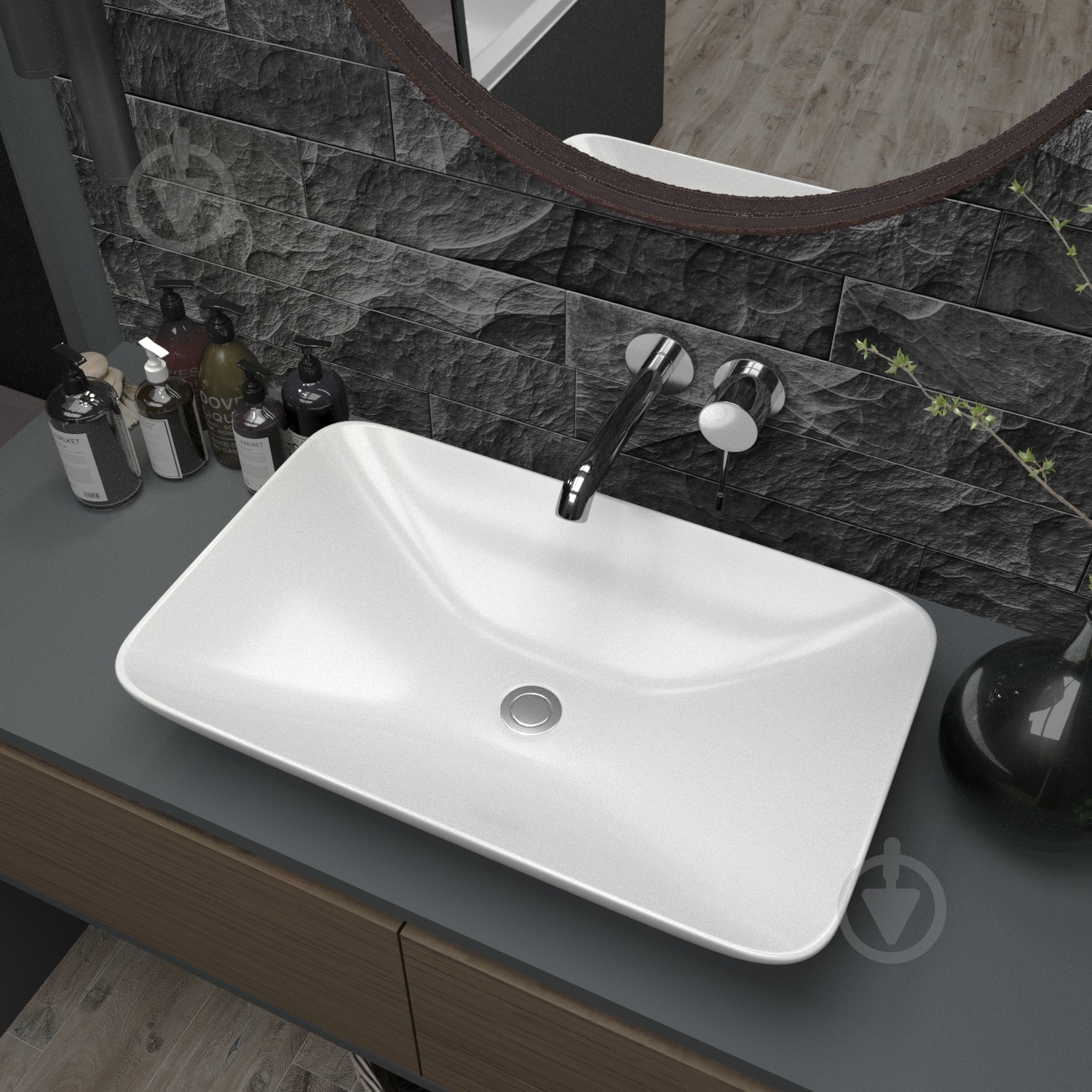 Умивальник Helmken 54059000 прямокутний 59 см, білий - фото 11 Умивальник Helmken 54059000 прямокутний 59 см, білий - фото 11