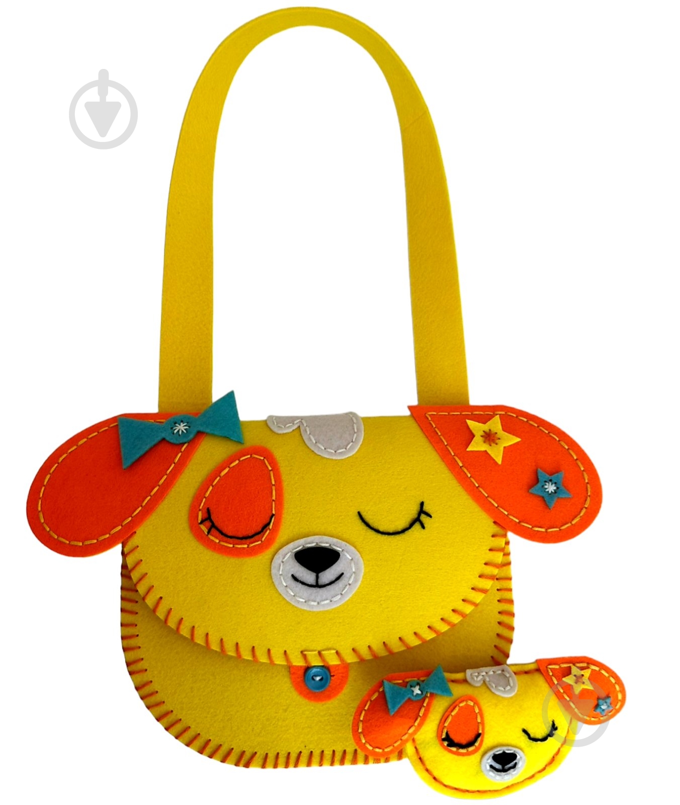 Набір для шиття Apli Krapli зший сам з фетру сумка + брелок Песик НС-18 - фото 1 Набір для шиття Apli Krapli зший сам з фетру сумка + брелок Песик НС-18 - фото 1