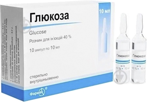 Глюкоза розчин для ін'єкцій 40% по 10 мл №10 Ніко розчин - фото 1