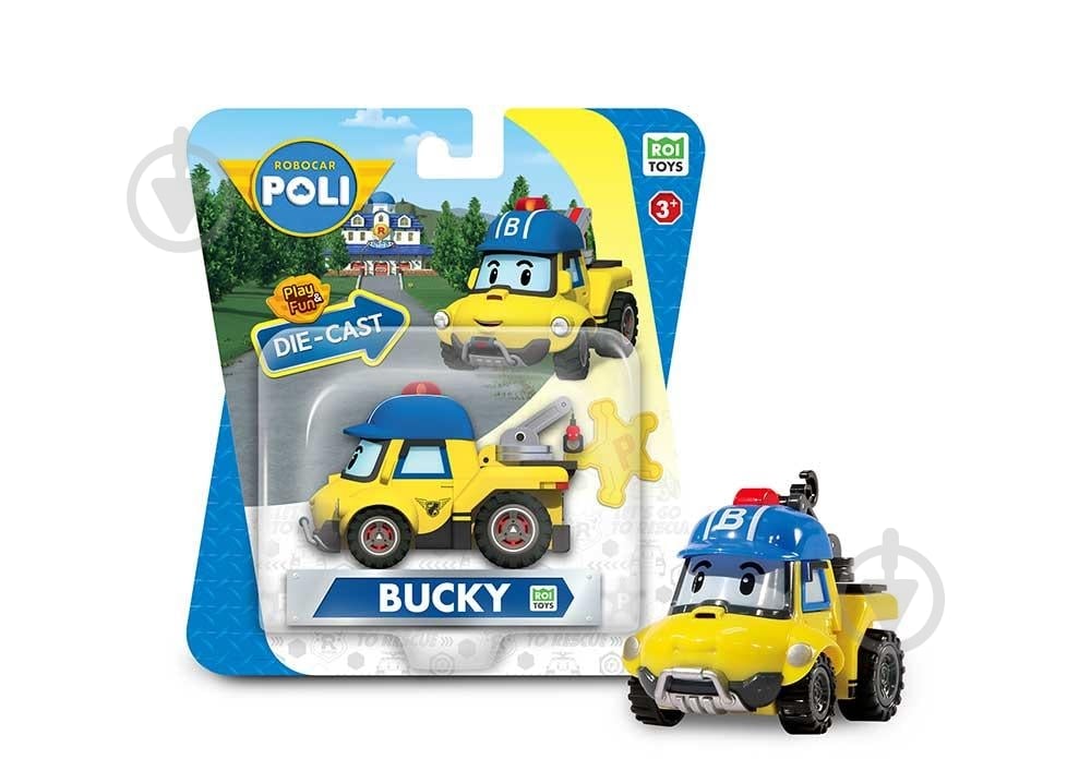 Машинка коллекционная Robocar Poli Робокар Бакки Die Cast MRT-0605 - фото 1