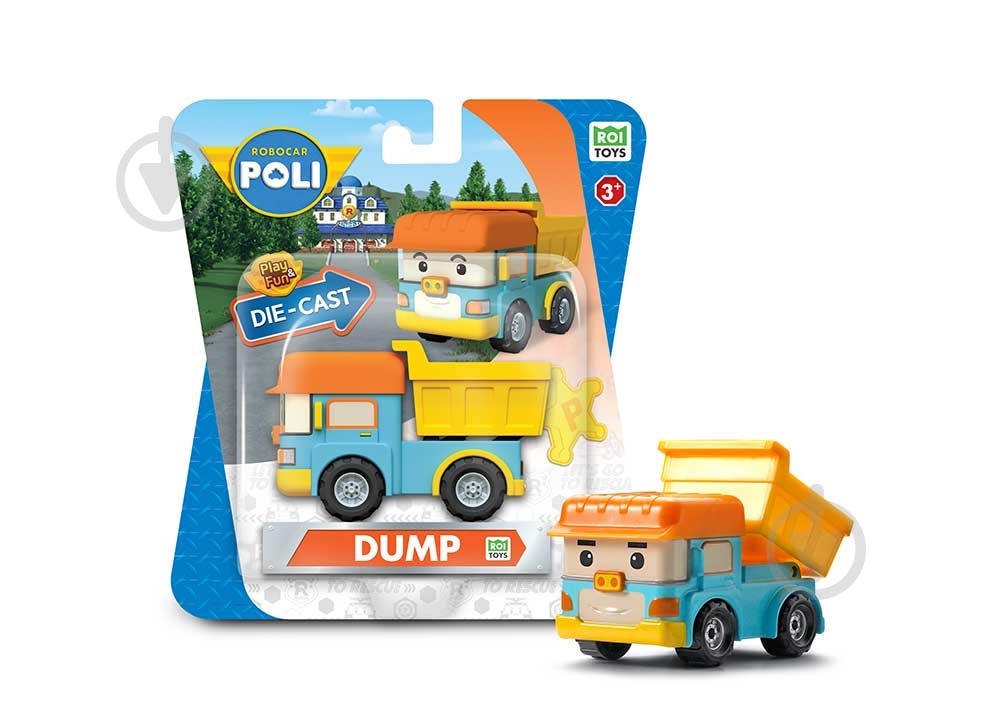 Машинка коллекционная Robocar Poli Робокар Дамп Die Cast MRT-0606 - фото 1
