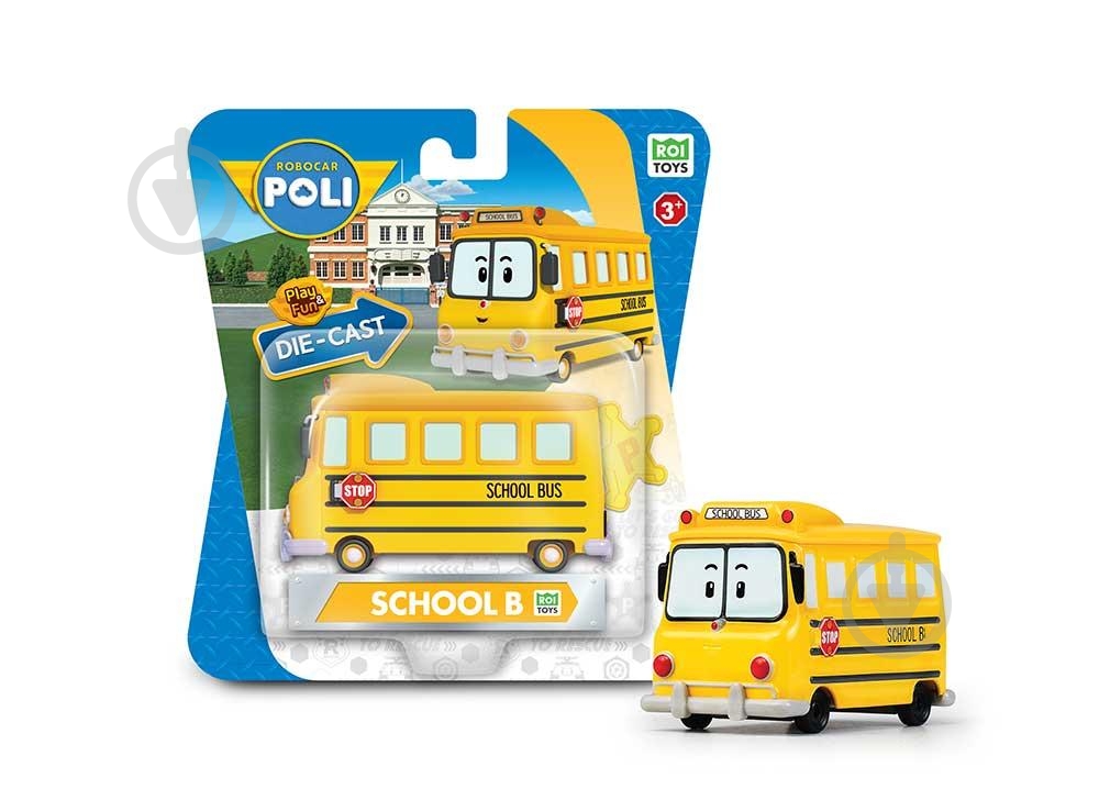 Машинка коллекционная Robocar Poli Робокар Скулби Die Cast MRT-0610 - фото 1