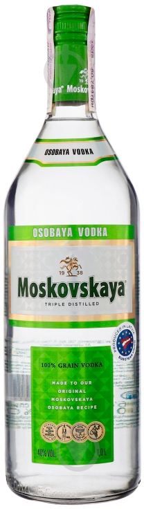 Водка Moskovskaya 40% 1 л - фото 1