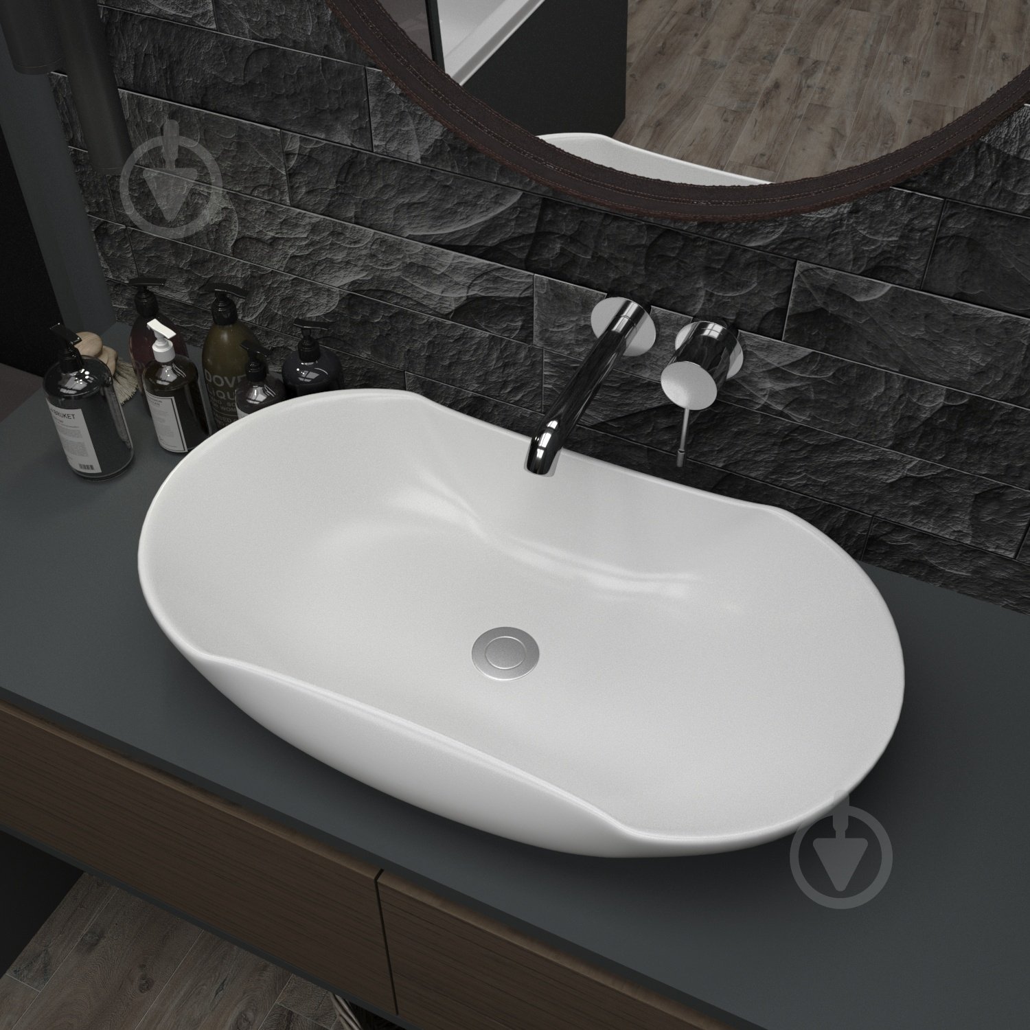 Умывальник Helmken 57066000 овальный 66 см, белый - фото 12