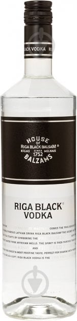 Водка Riga Black 40% (4750021201592) 1 л - фото 1