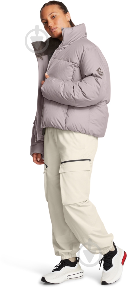 Пуховик жіночий зимовий Under Armour LIMITLESS DOWN PUFFER JACKET 1384648-015 р.XL бузковий - фото 6