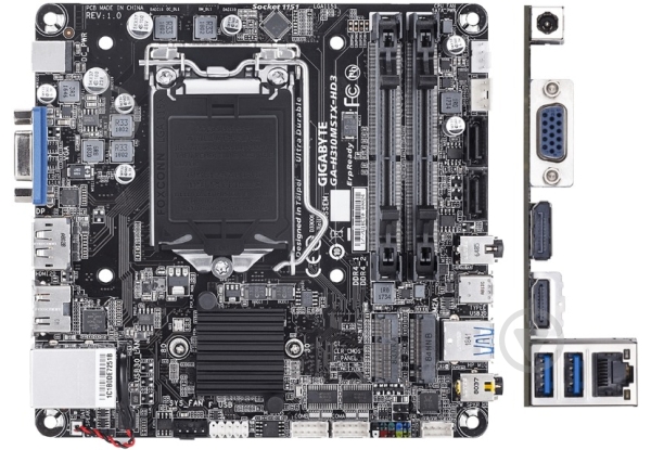 Материнская плата Gigabyte GA-H310MSTX-HD3 (Socket 1151, Intel H310, mini ITX) - фото 1