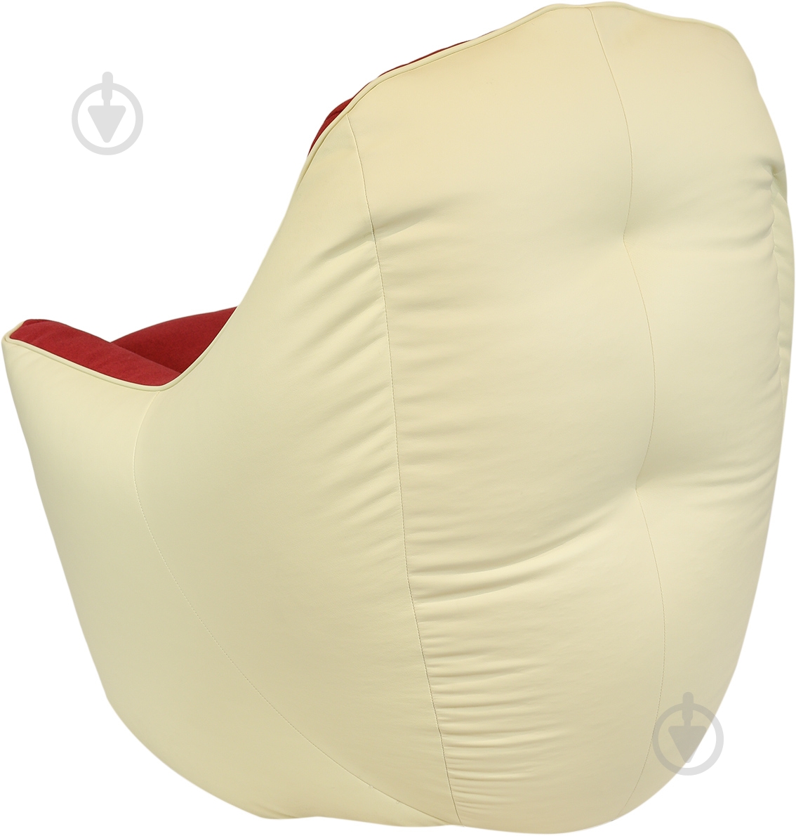 Кресло-пуф Марбет Soft №18/Malaga №11 розовый с бежевым - фото 3