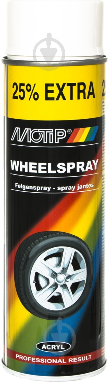 Краска Motip белый глянец 500 мл - фото 1