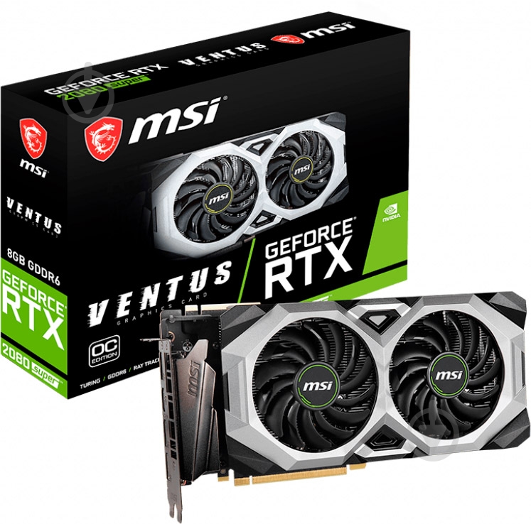 ᐉ Видеокарта MSI GeForce RTX 2080 Super Super 8GB GDDR6